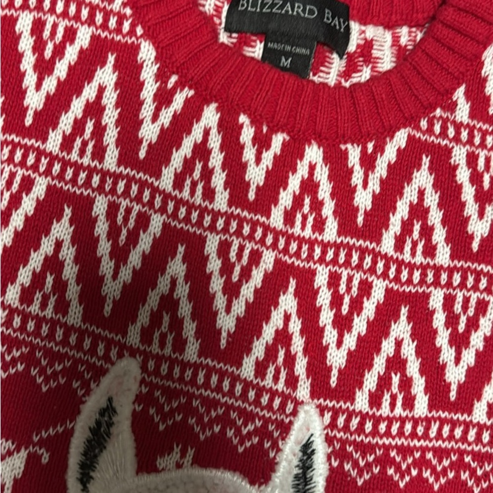 Red Llama Patterned Sweater Set - image 2